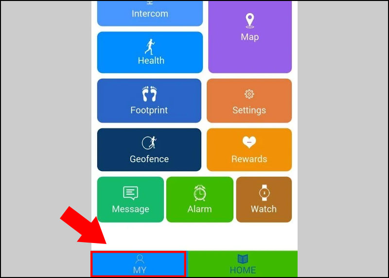 Đăng nhập t&agrave;i khoản SeTracker > Chọn My